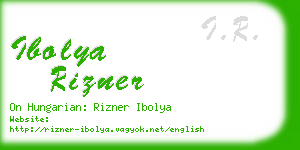 ibolya rizner business card